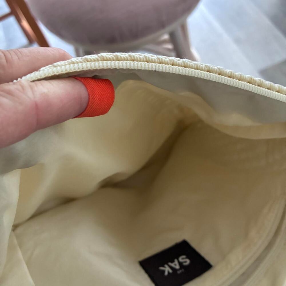 SAK cream crochet handbag with braided strap - Picture 2 of 2